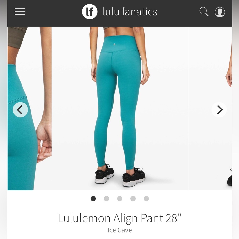 Lululemon Align Pant 28" in Ice Cave